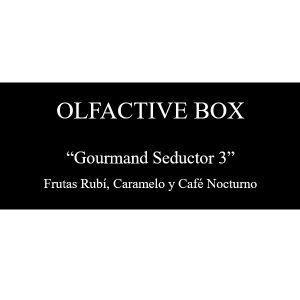 Olfactory Box “Gourmand Seductor 3 – Frutas Rubí, Caramelo y Café Nocturno”