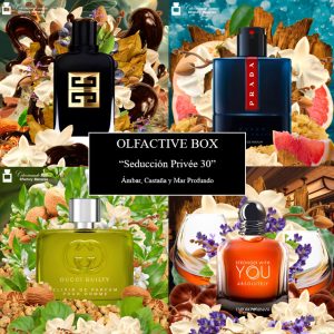 Olfactory Box “Seducción Masculina Privée 30 – Ámbar, Castaña y Mar Profundo”